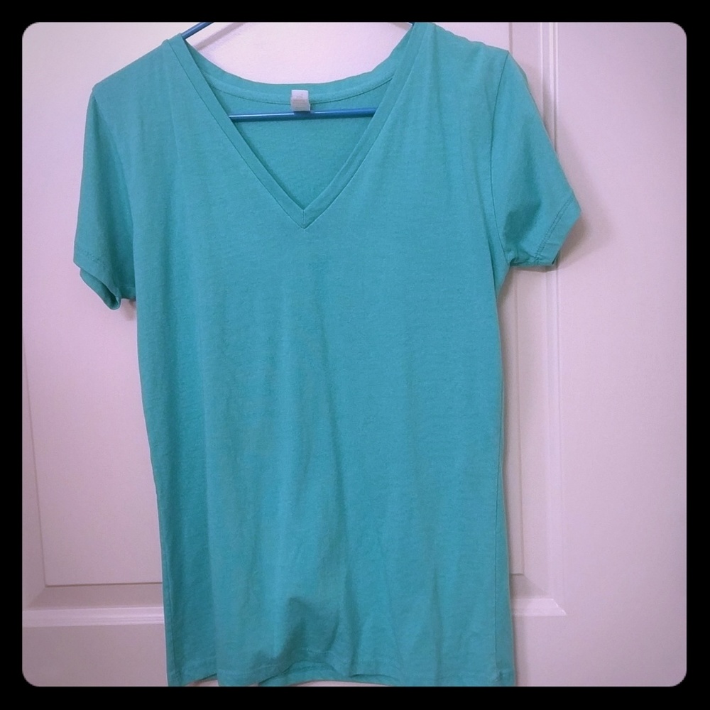 Teal V-Neck tee